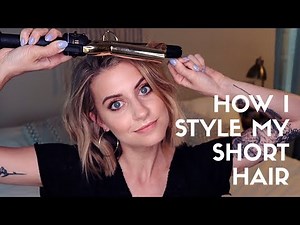 HOW I STYLE MY SHORT HAIR | SHORT MESSY WAVES