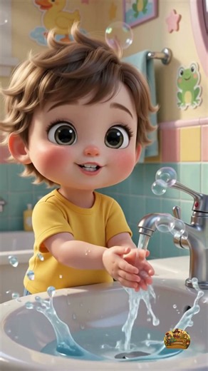 🧼 Wash Wash Hands Song for Kids | Hand Washing Song | Good Hygiene Habits | Nursery Rhymes #shorts