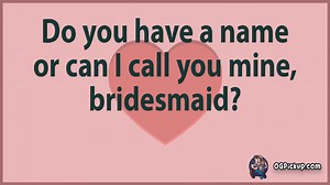 Bridesmaid - Pickup-Lines & Rizz for Him & for Her