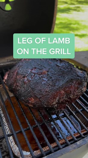 How to grill a leg of lamb. Might wanna save this recipe for easter!? Temperature guide: 125f rare 135f med rare 145f medium #lamb #lambrecipe #easterecipe #easterlamb