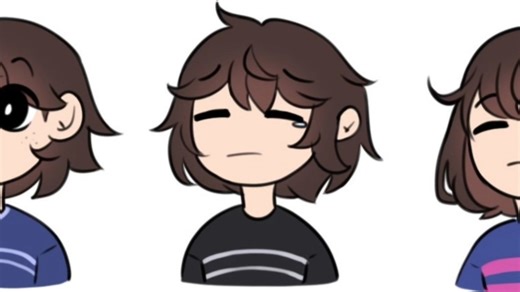 可能发完这期视频，后面就应该要断更几天了，来欣赏三个不同时空的frisk，会擦出怎样的火花吧，（图片来自于外网）