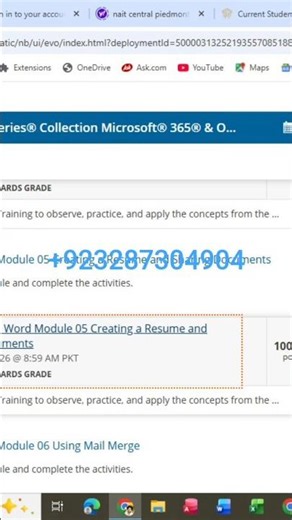 SAM Word Module 5 Creating a Resume and Shearing Document