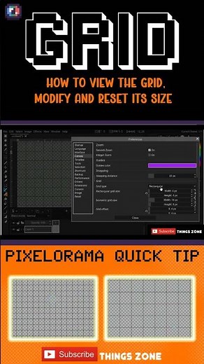 Pixelorama quick tip/How to modify the grid. Cómo modificar la cuadrícula/ Pixel art