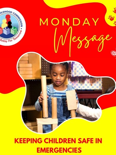 🛡️ Child safety starts with preparation! Practice plans, teach safety rules and stay ready 🚨💛 #12StandardsMatter #ChildrenMatter #EarlyYearsMatter