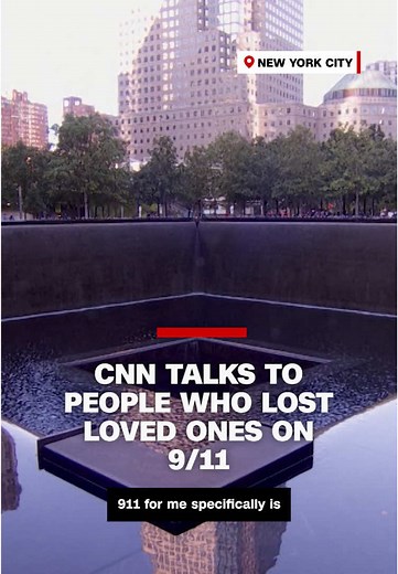 People who lost loved ones during the September 11, 2001 attacks speak to CNN’s Jason Carroll during memorial services at the World Trade Center in New York City. #CNN