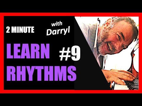 Two minute piano lesson - learning rhythms #9