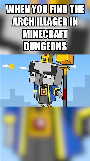 When you find the Arch Illager in Minecraft Dungeons #minecraft #shorts #minecraftdungeons