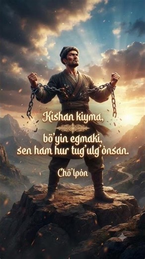 Ҳур туғилгансан — бошингни эгма 🕊️