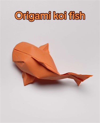 Easy Lucky Origami Koi 🐠 Fold this lucky koi with just one 14×14 cm paper! In many cultures Koi symbolize prosperity, abundance, and good fortune, perfect for New Year vibes or a meaningful handmade gift. Super easy step by step tutorial, beginners welcome. #koifish #luckykoi #fyp #锦鲤 #新年快乐