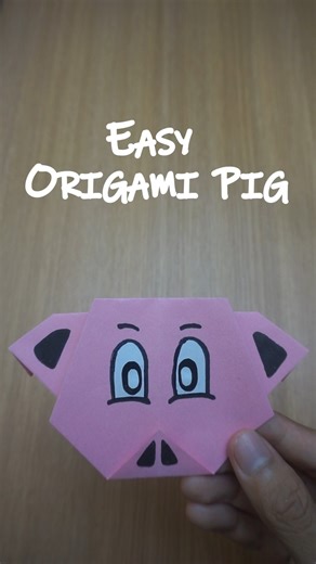 How to Make an Easy Origami Pig | Cara Mudah Membuat Origami Babi #origami #origamipig #craft #short