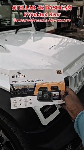 mustakim kanwade on Instagram: "STELLAR 4K DASHCAM INSTALLATION . . . Vist Now S.R MUSIC SANGLI 📍CONTACT 9960233423/9370407950 . . . . #security #accersories #trending #fyp #instagram #4k"
