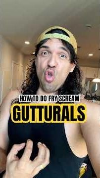 How to do a FRY GUTTURAL SCREAM #vocalcoach