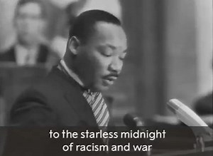 "I refuse to accept the view that mankind is so tragically bound to the starless midnight of racism and war." Watch Martin Luther King Jr.'s Nobel Peace Prize speech, where he accepted the award on behalf of the American civil rights movement: https://bit.ly/2IBQvD4 #MLKDay | Nobel Prize