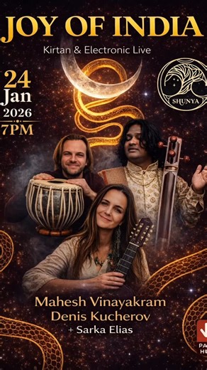 Denis Kucherov | Date: 24 January Time: 7:00 PM (doors open) Location: @shunyawellness Entrance: Rs. 700 If you live nearby and love mantras, world... | Instagram