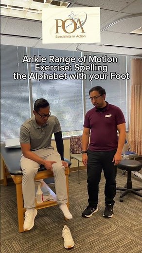 Ankle Range of Motion Exercise: Spelling the Alphabet with your Foot