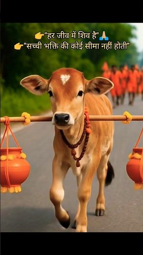 “कांवड़ यात्रा 2025 | बछड़ा ले जा रहा है कांवड़ | Original Photo to Video Creation | शिव शॉर्ट्स”