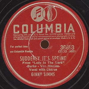 Ginny Simms - Suddenly It's Spring / Irresistible You