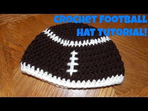 Crochet Football Hat