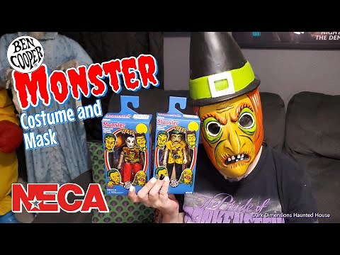 Neca Ben Cooper Vintage Monster Halloween Costume & Masks Action Figures Unboxing 4K Video & Review