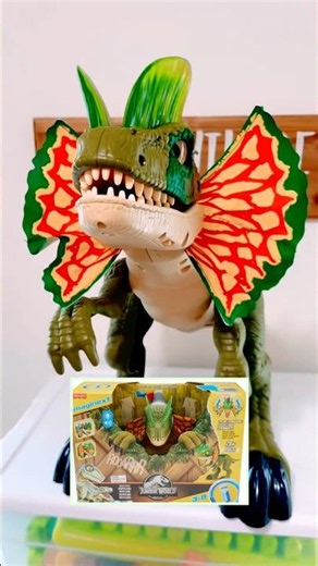 Imaginext Jurassic World Dilophosaurus 🦖 Giant ROARING Dino!