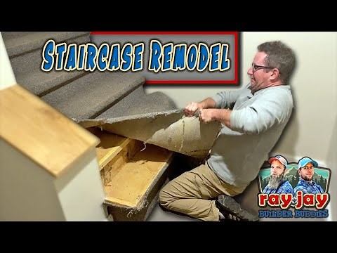Staircase Remodel - Removing Carpet