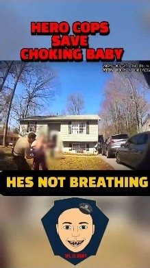 "HE'S NOT BREATHING" THE MOMENT MARYLAND COPS SAVED CHOKING BABY... #shorts