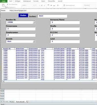 Excel VBA Datenbank mit Suchmaschine selber erstellen So wird dieses Programm erstellt