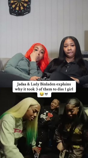 Jadaa & Lady Binladen explains why it took 3 of them to diss 1 girl 😂💀 #ladybinlanden #bigjadaa #fybjmane #fyp #viral
