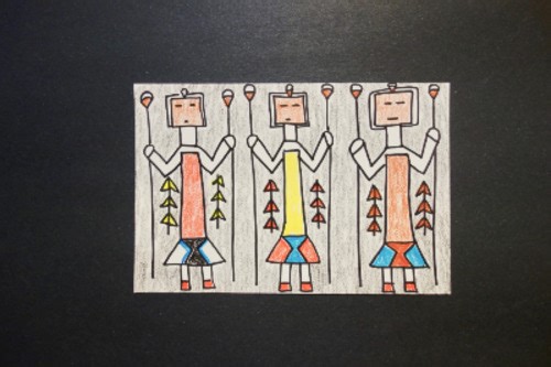 Let's Draw a Navajo Yei Weaving!   (Holy Beings - Navajo Culture)