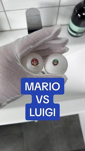 MARIO VS LUIGI PART 1 #fyp#foryoupage#superlitmario#supermario#luigi#vs#pingpong#ball#whatdpoppin#mario#sink#og