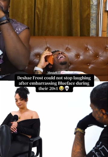 Deshae Frost could not stop laughing after embarrassing Blueface during their 20v1 😭💀 #blueface #deshaefrost #20v1 #fyp #viral