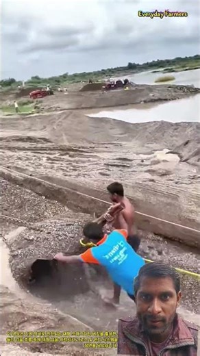 Large-scale river sand extraction using a dragline bucket system