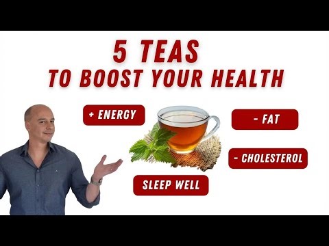 5 Teas to Lower Cholesterol, Boost Energy & Sleep Better | Dr. Moacir Rosa