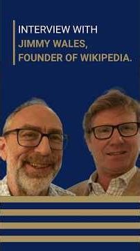 Interview with Jimmy Wales, founder of Wikipedia. #wikipedia
