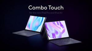 Logitech Combo Touch iPad Air 13-inch (M2 & M3)(2024 & 2025) Keyboard Case - Detachable backlit keyboard with kickstand, comfortable typing, multi-use mode - Oxford Grey