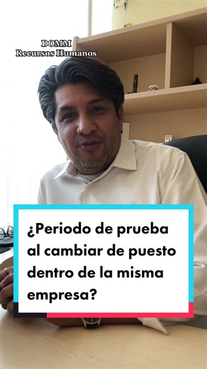 Periodo de prueba al cambiar de puesto dentro de la empresa