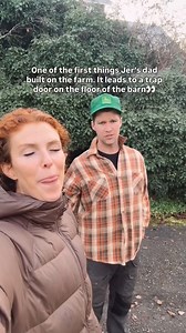 Audrey Roloff: "Taking you through the mine shaft on Roloff Farms👀✨ The underground tunnel leads to a trap door in the barn. You might recognize the barn well if you watched Little People Big World😜 It’s where all the tv interviews took place for decades. The mine shaft was one of the first things Jer’s dad built on the farm. We even found photos of Jer running through it 30 years ago before it was all overgrown😮 It’s so magical and storybook-esque and it was fun to see the wonder in all the 