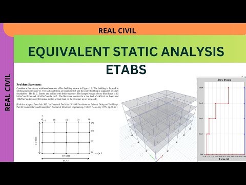 Equivalent static analysis | Validation of the results | Etabs Seismic Analysis | Project