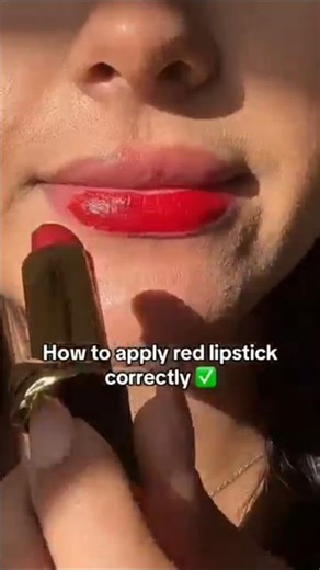 What's the BEST Way to Apply RED Lipstick?#makeup #lipstick