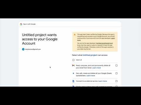 How to: Accepting Google App Scripts - Tari Planners