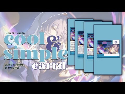 cool and interactive web carrd | non pro carrd tutorial (with subtitles) - cr sakaoru