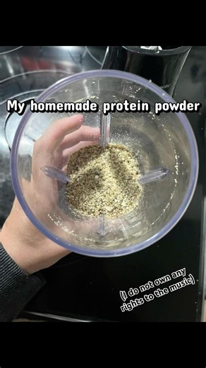 Homemade Protein Powder! #recipe #proteinpowder #homemade #protein #ingredients #newcontentcreator