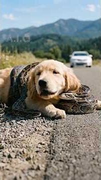 Man saves puppy from python, spends all his money on its care, then locals donate to reward him.