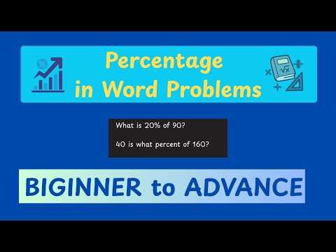 Percentage word problems made easy (translate words to math!)