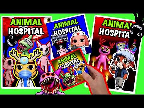 Roblox Animal Hospital Game Book Blindbag Compilation Tutorial 로블록스 동물병원 게임북 만들기 ✂️🎮 무료도안 ASMR paper