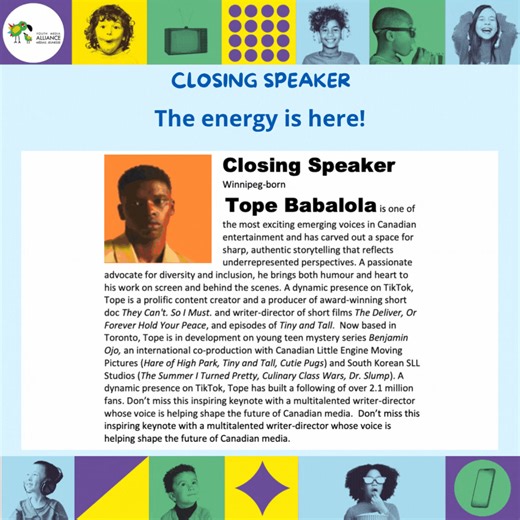 📣 𝐈𝐥 𝐧𝐞 𝐫𝐞𝐬𝐭𝐞 𝐪𝐮𝐞 𝐪𝐮𝐞𝐥𝐪𝐮𝐞𝐬 𝐣𝐨𝐮𝐫𝐬 𝐩𝐨𝐮𝐫 𝐯𝐨𝐮𝐬 𝐢𝐧𝐬𝐜𝐫𝐢𝐫𝐞! 📣 Notre Conférence Médias Jeunesse est de retour au Studio Glenn Gould de Toronto, le 19 novembre prochain! Cet événement phare de l’AMJ est un forum d’échanges et de développement professionnel qui rassemble les professionnel·le·s des médias jeunesse du pays. Des expert·e·s de premier plan viendront explorer les tendances du secteur, les nouveaux modes de consommation et les intérêts des jeunes publi