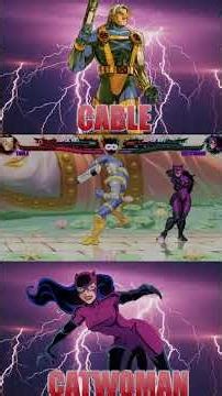Clash of The Future Soldier & The Feline Fatale: Cable VS Catwoman | MUGEN Sudden Death!