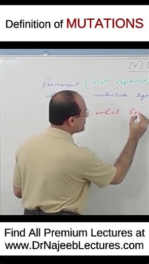 Definition of MUTATIONS #drnajeeb #drnajeeblectures #shortvideo #youtubeshorts