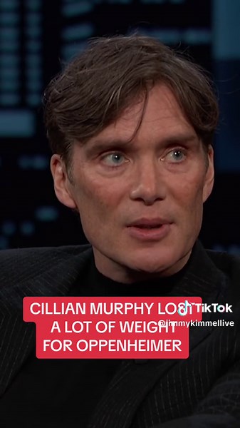 Cillian Murphy on losing LOTS of weight to play Oppenheimer… #Oscars | Cillian Murphy