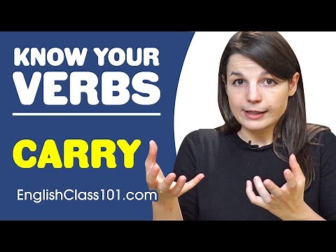 CARRY - Basic Verbs - Learn English Grammar